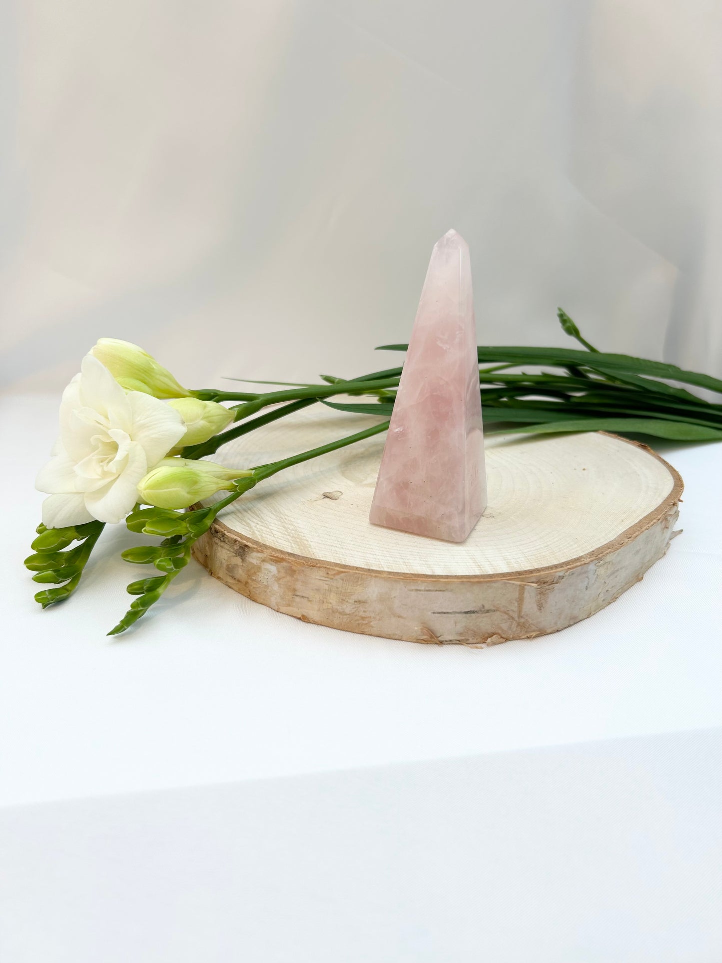 Rose Quartz Obelisk 100mm (L)