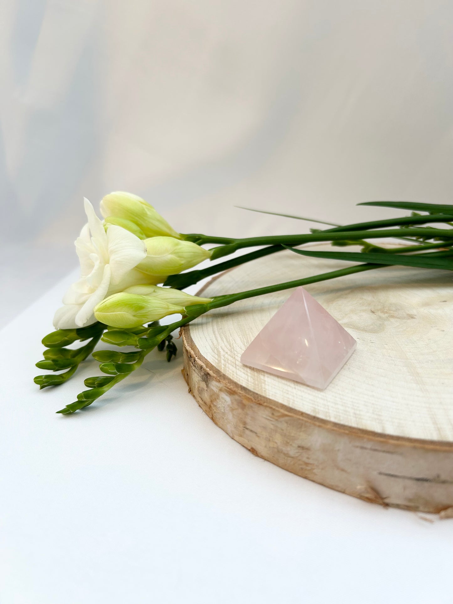 Rose Quartz Pyramid 4.5cm width