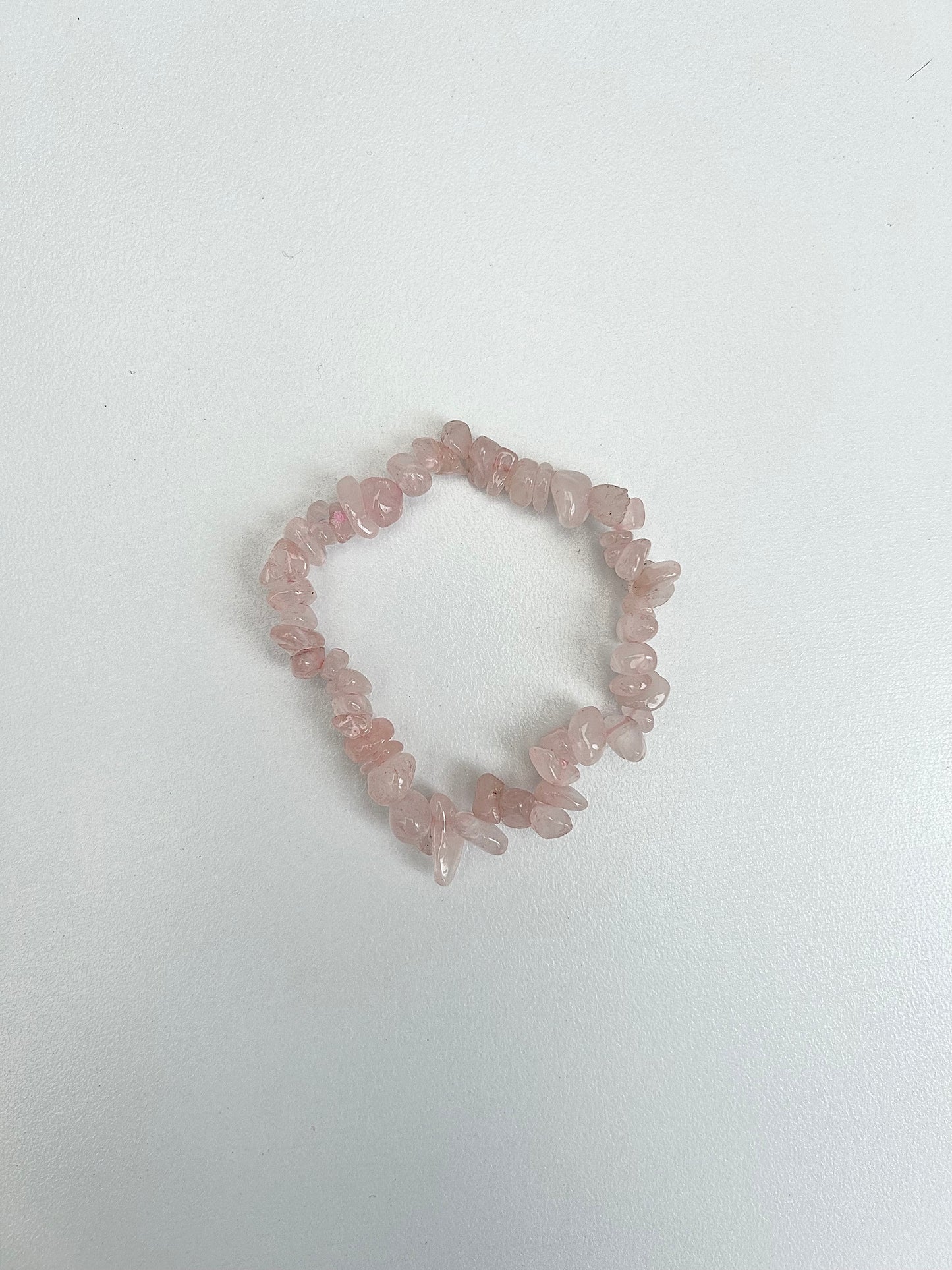 Rose Quartz Chip Bracelet